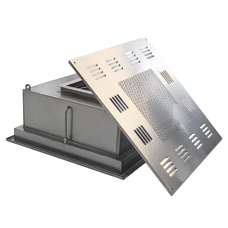 Caja de suministro de aire HEPA en acero inoxidable para sala limpia